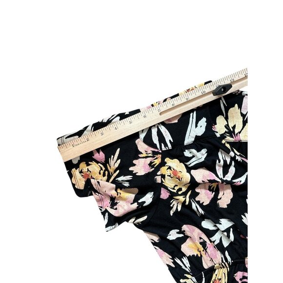 Isabel Maternity By Ingrid & Isabel Dress Womens Large Black Floral Maxi - Picture 6 of 8